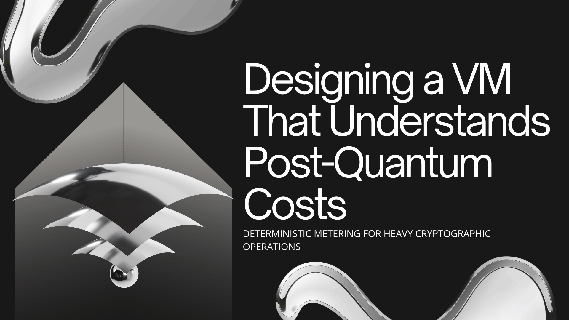 Designing a VM that understands post quantum costs